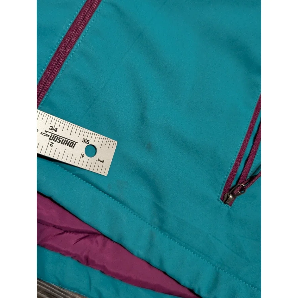 The North Face Womens Apex Elevation Primaloft Softshell Jacket Teal Blue Small